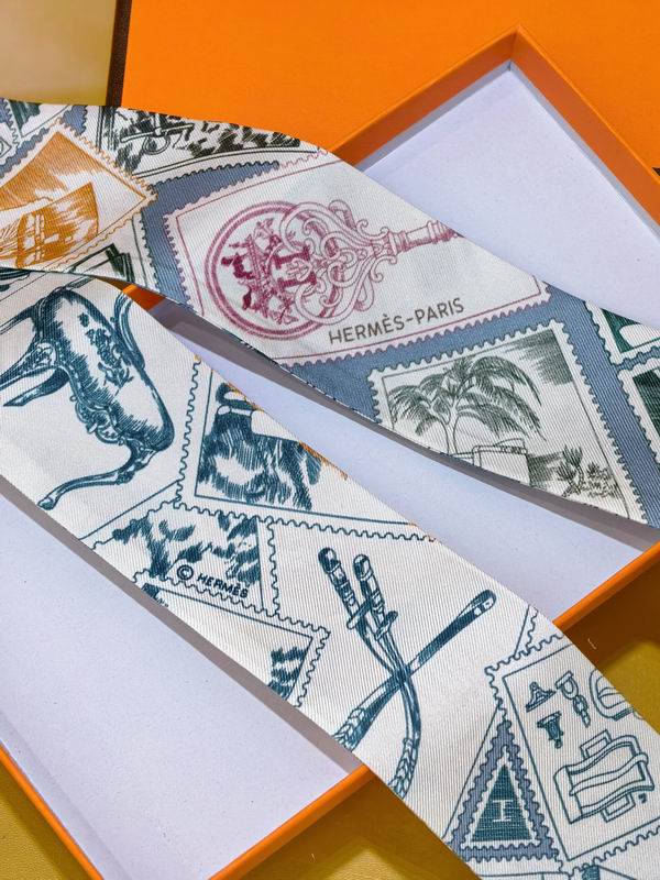 Hermes silk ribbon 5X86cm E02 (13)