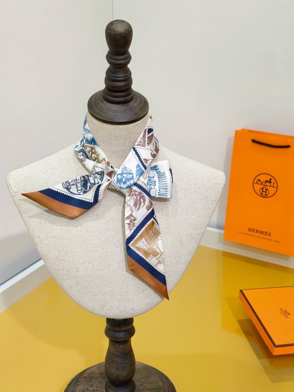 Hermes silk ribbon 5X86cm E02 (20)