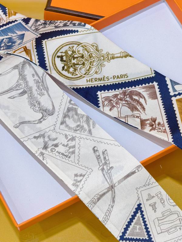 Hermes silk ribbon 5X86cm E02 (22)