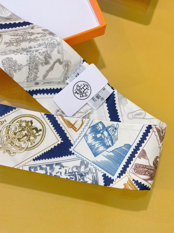 Hermes silk ribbon 5X86cm E02 (23)