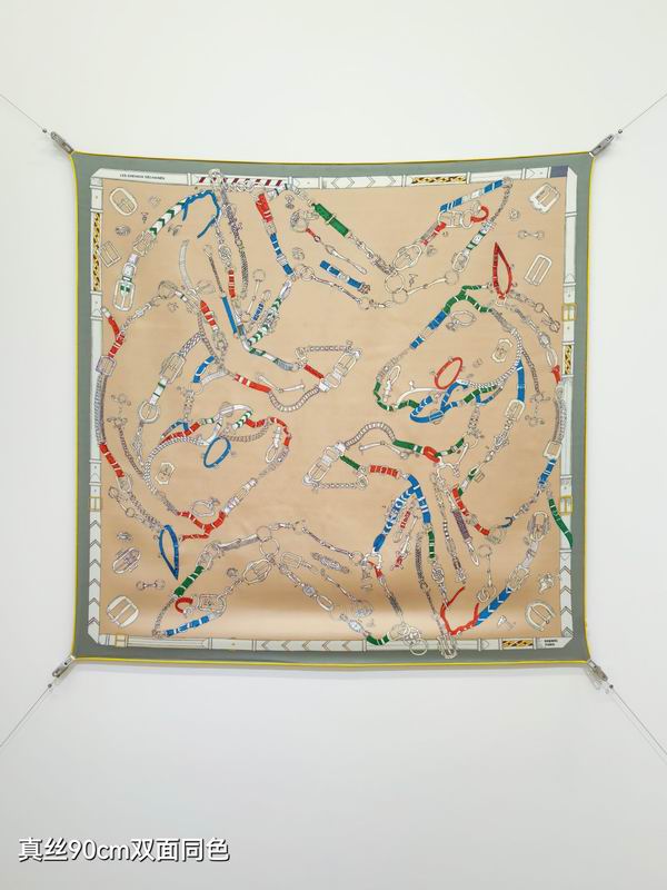 Hermes silk scarf 90X90cm E18 (18)