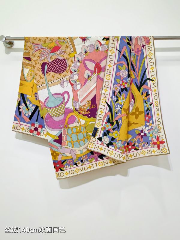 LV Scarf 140X140cm 70%羊绒30%真丝 E03 (11)