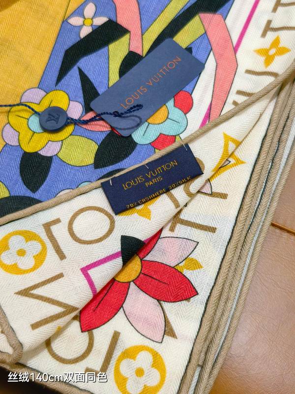 LV Scarf 140X140cm 70%羊绒30%真丝 E03 (12)