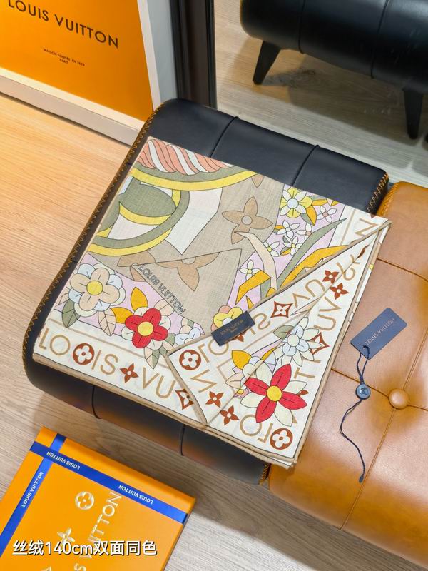 LV Scarf 140X140cm 70%羊绒30%真丝 E03 (7)