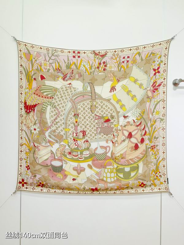 LV Scarf 140X140cm 70%羊绒30%真丝 E03 (8)