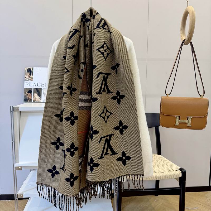 LV Scarf 65X200cm 100%羊绒 E17 (1)