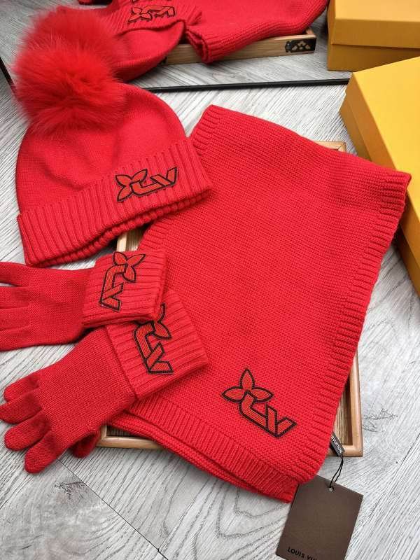 LV Scarf Hat Gloves hm (51)