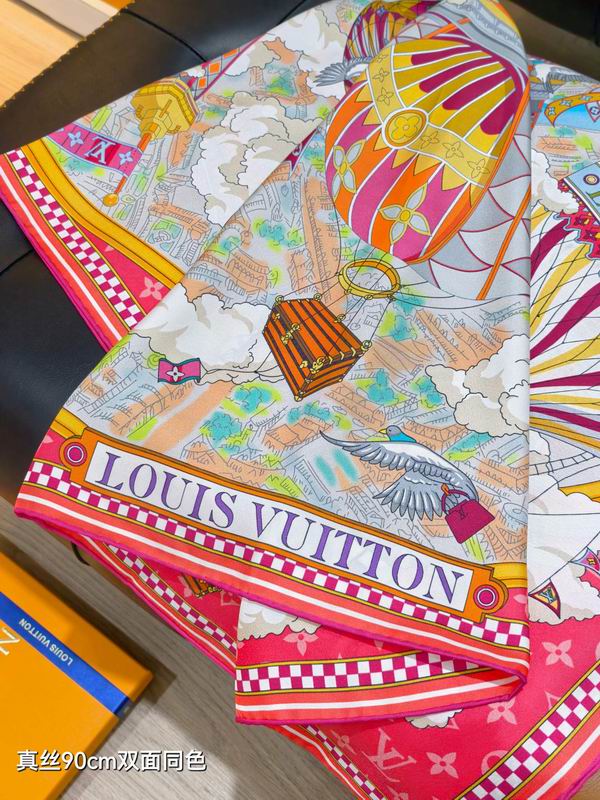 LV silk Scarf 90X90cm E04 (38)