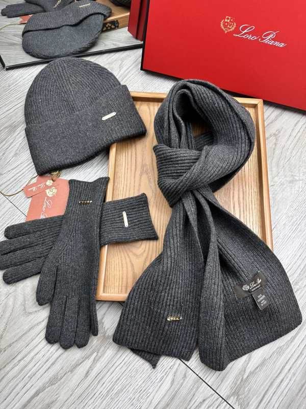 Loro Piana scarf hat Gloves hm (100)