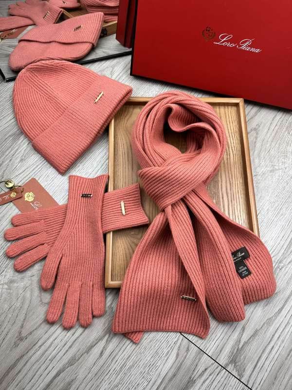 Loro Piana scarf hat Gloves hm (101)