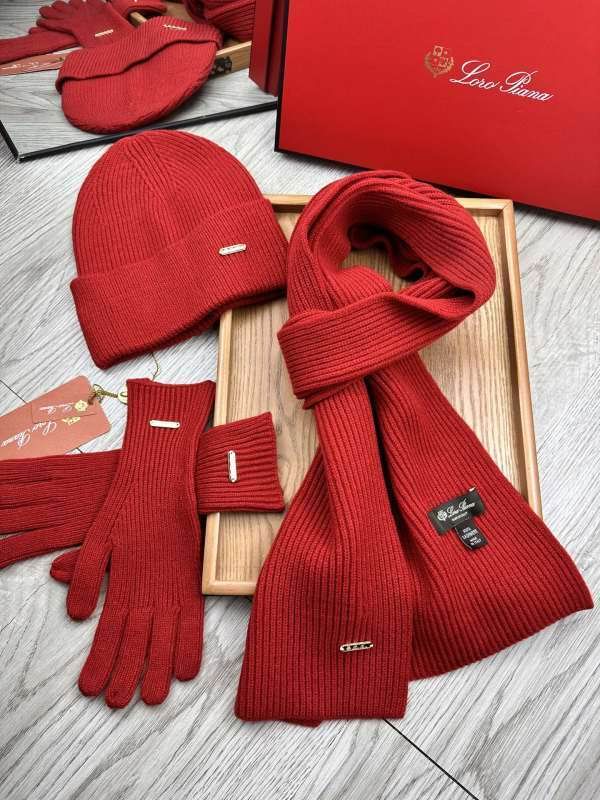 Loro Piana scarf hat Gloves hm (103)