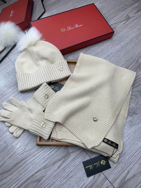 Loro Piana scarf hat Gloves hm (110)