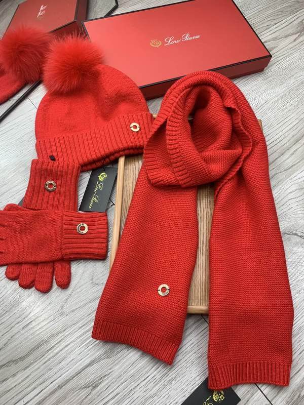 Loro Piana scarf hat Gloves hm (111)