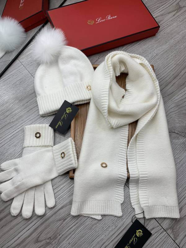 Loro Piana scarf hat Gloves hm (115)