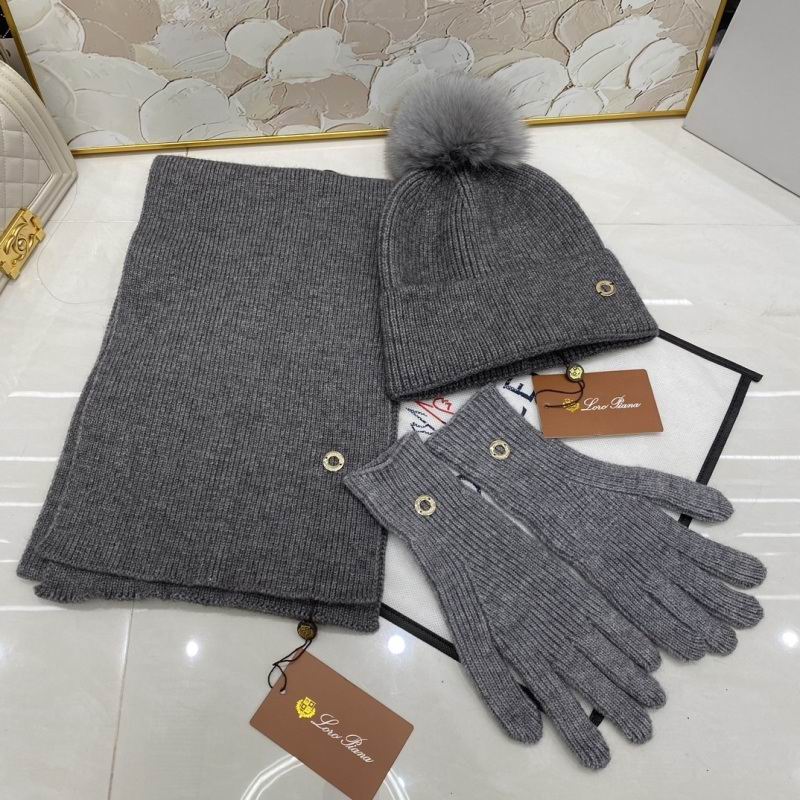 Loro Piana scarf hat Gloves hm (40)