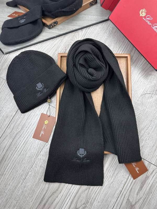 Loro Piana scarf hat hm (49)