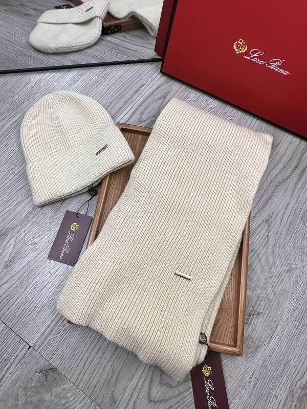 Loro Piana scarf hat hm (55)