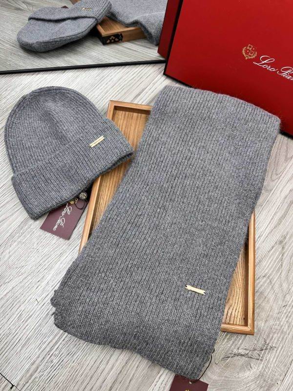 Loro Piana scarf hat hm (57)