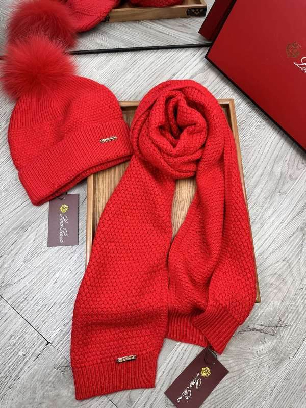 Loro Piana scarf hat hm (67)