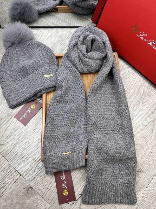 Loro Piana scarf hat hm (71)
