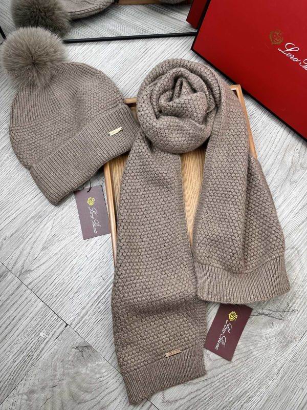 Loro Piana scarf hat hm (73)