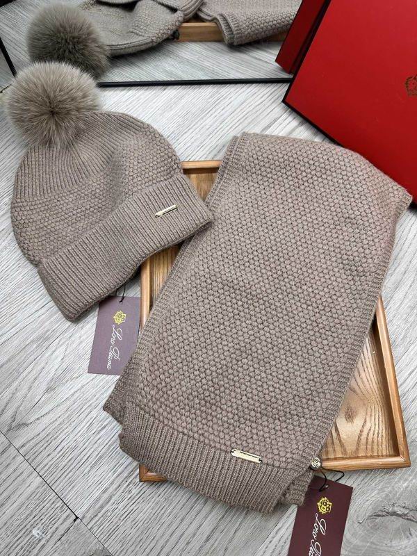 Loro Piana scarf hat hm (74)