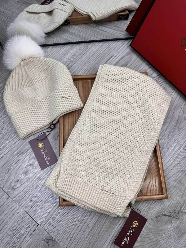 Loro Piana scarf hat hm (78)