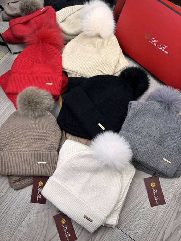 Loro Piana scarf hat hm (79)