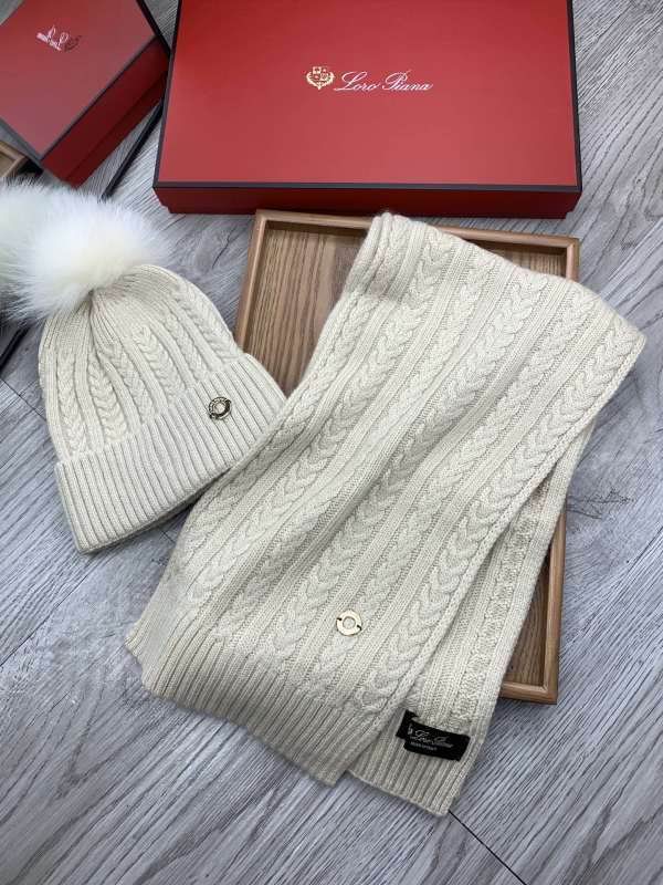 Loro Piana scarf hat hm (81)
