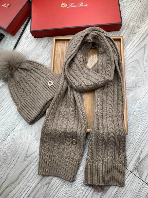 Loro Piana scarf hat hm (82)