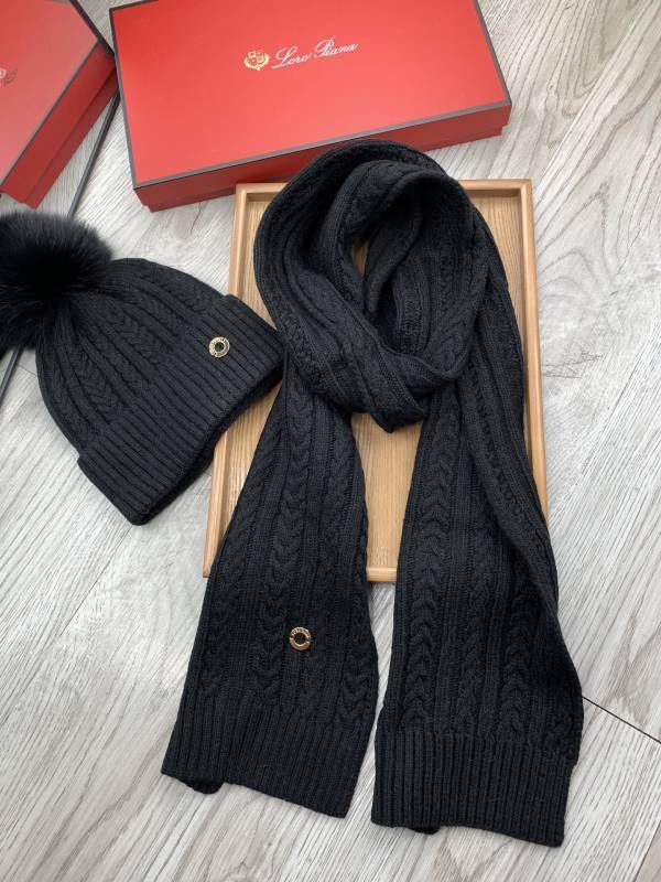 Loro Piana scarf hat hm (84)