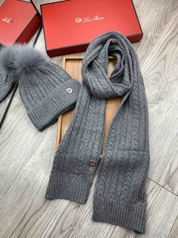 Loro Piana scarf hat hm (88)
