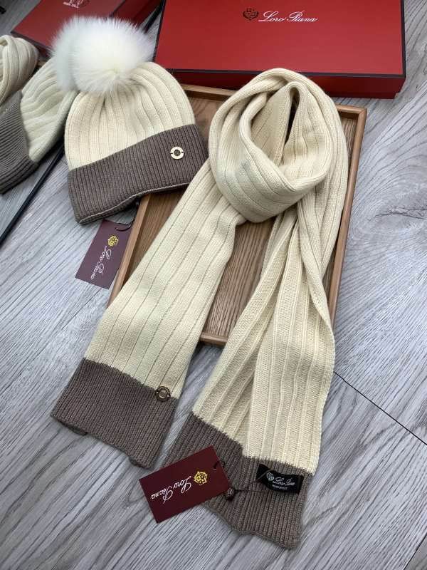 Loro Piana scarf hat hm (91)