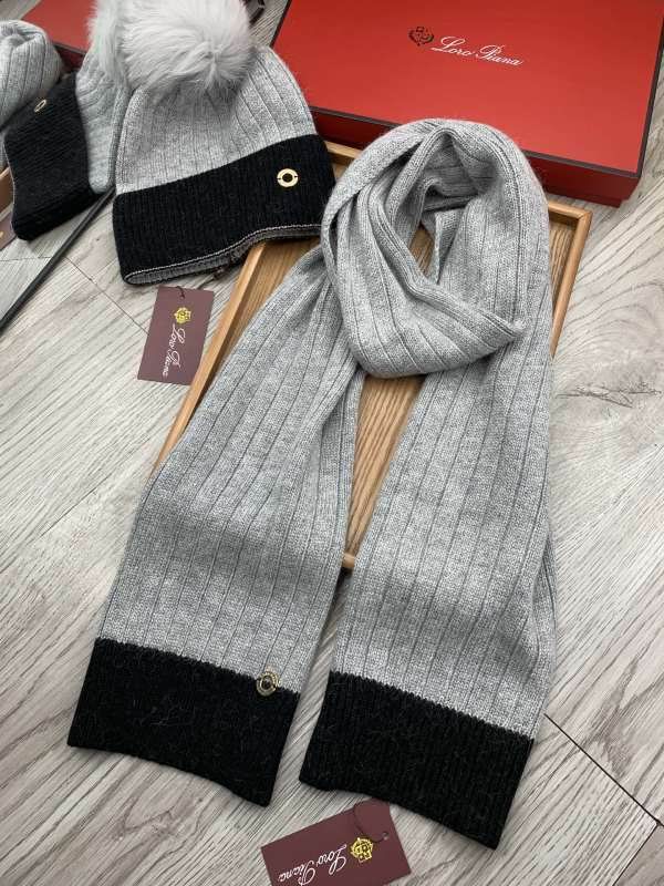 Loro Piana scarf hat hm (93)