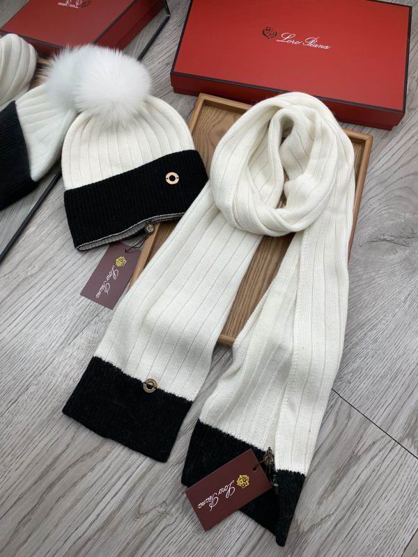 Loro Piana scarf hat hm (97)