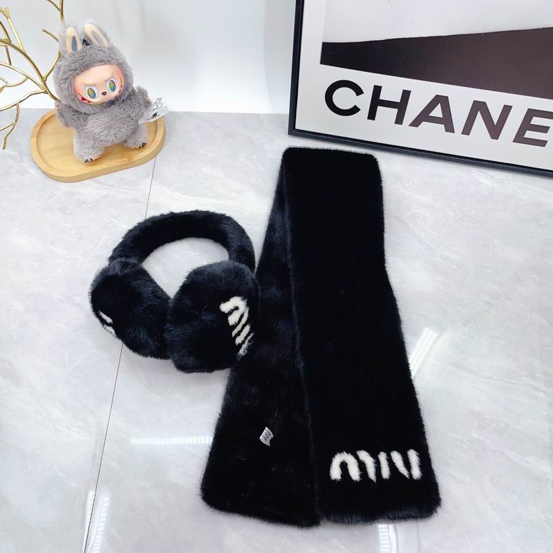 Miumiu scarf earmuff dx (166)