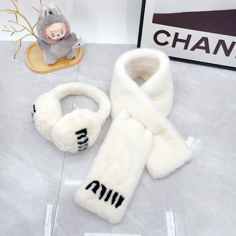 Miumiu scarf earmuff dx (180)