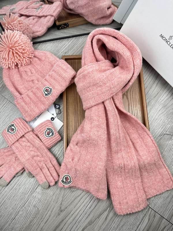 Moncler Scarf Hat Gloves hm (11)