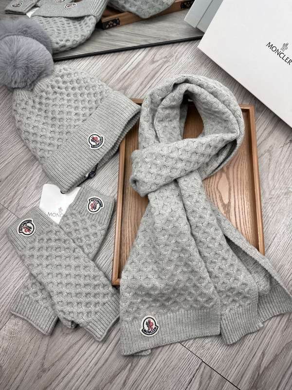 Moncler Scarf Hat Gloves hm (23)