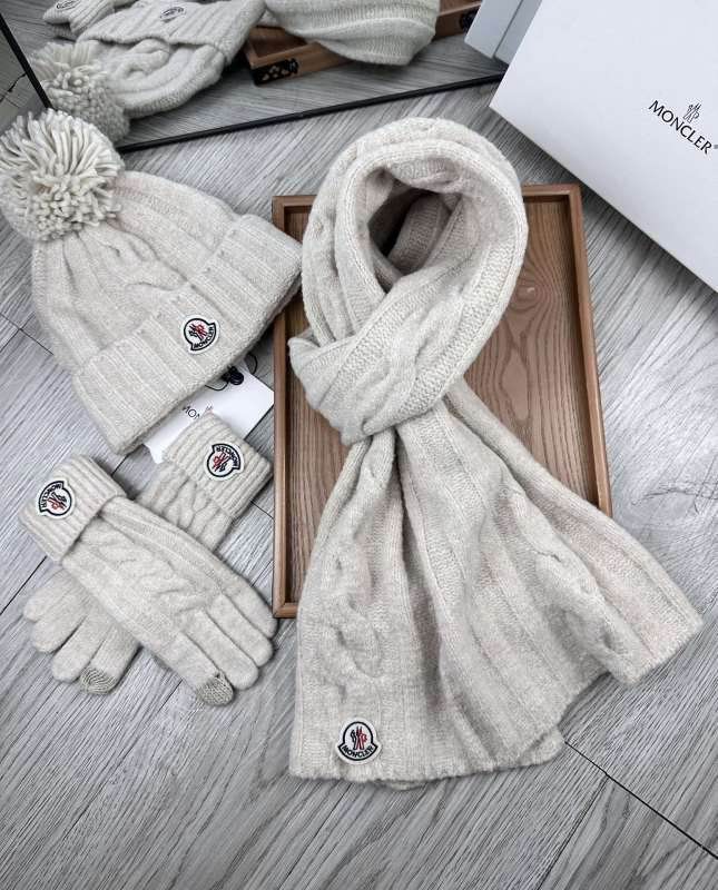Moncler Scarf Hat Gloves hm (3)