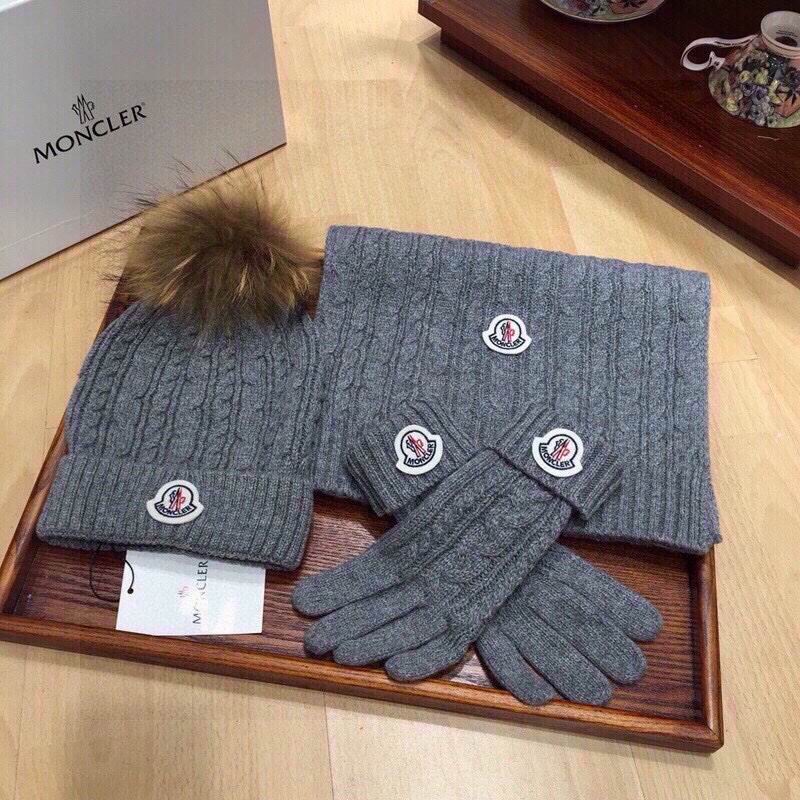 Moncler Scarf Hat Gloves hm (36)