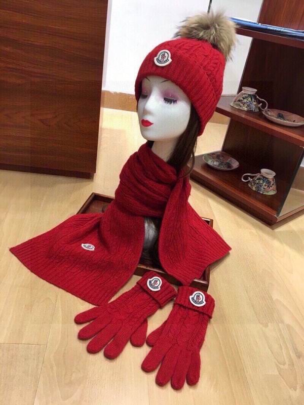 Moncler Scarf Hat Gloves hm (40)