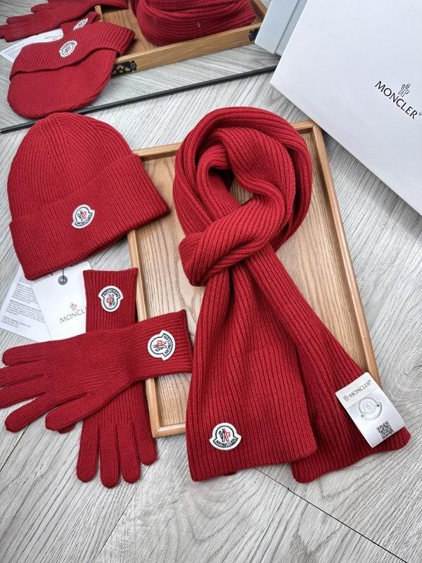 Moncler Scarf Hat Gloves hm (46)