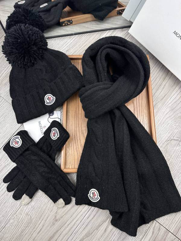 Moncler Scarf Hat Gloves hm (7)
