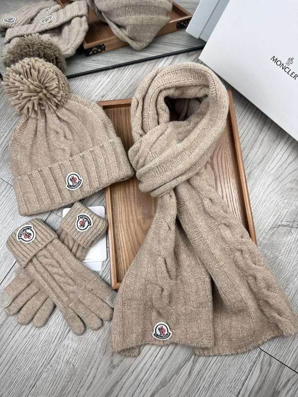 Moncler Scarf Hat Gloves hm (9)