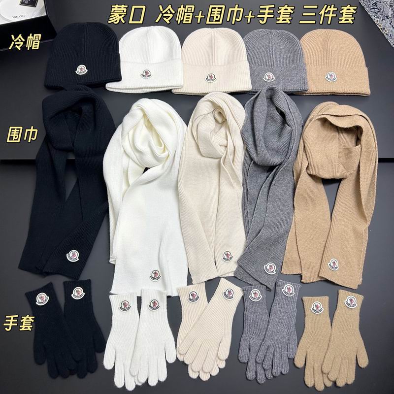 Moncler scarf hat gloves dx (1)