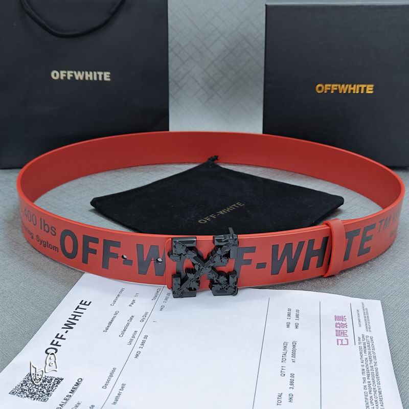 Off White belt 38mmX90-125cm lb (30)