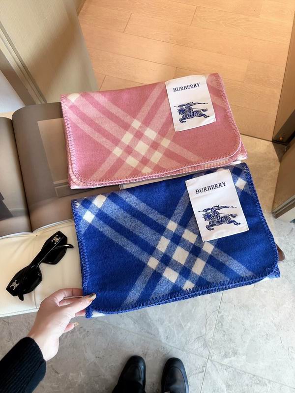 Burberry Scarf 30X168cm 100%羊绒 E21 (15)