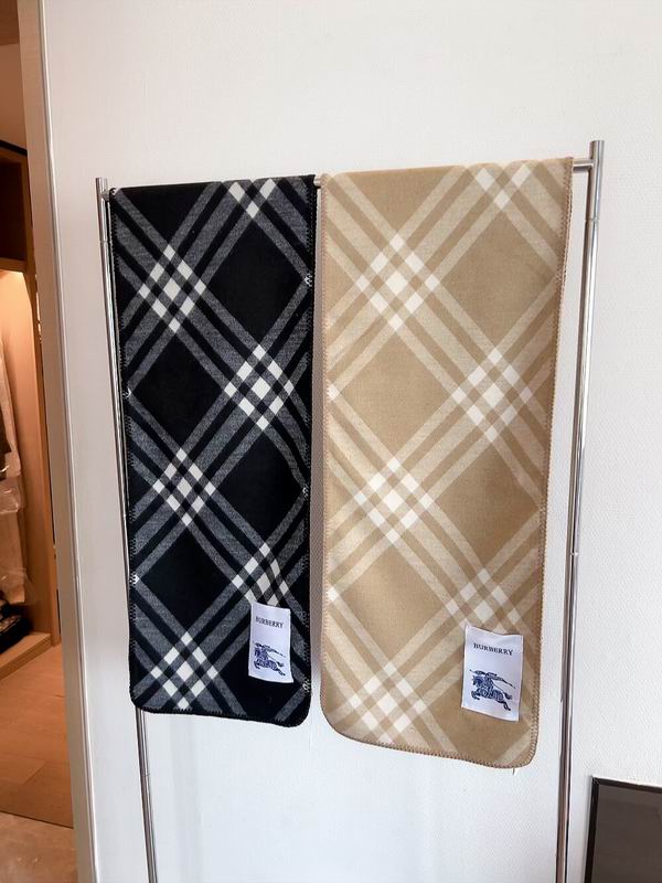 Burberry Scarf 30X168cm 100%羊绒 E21 (2)