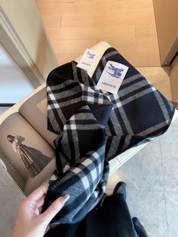 Burberry Scarf 30X168cm 100%羊绒 E21 (5)
